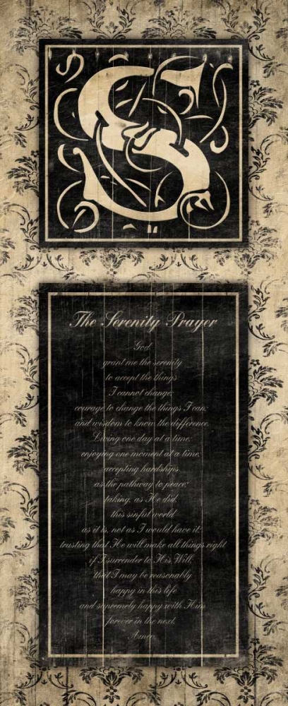 S The Serenity Prayer art print by Jace Grey for $57.95 CAD