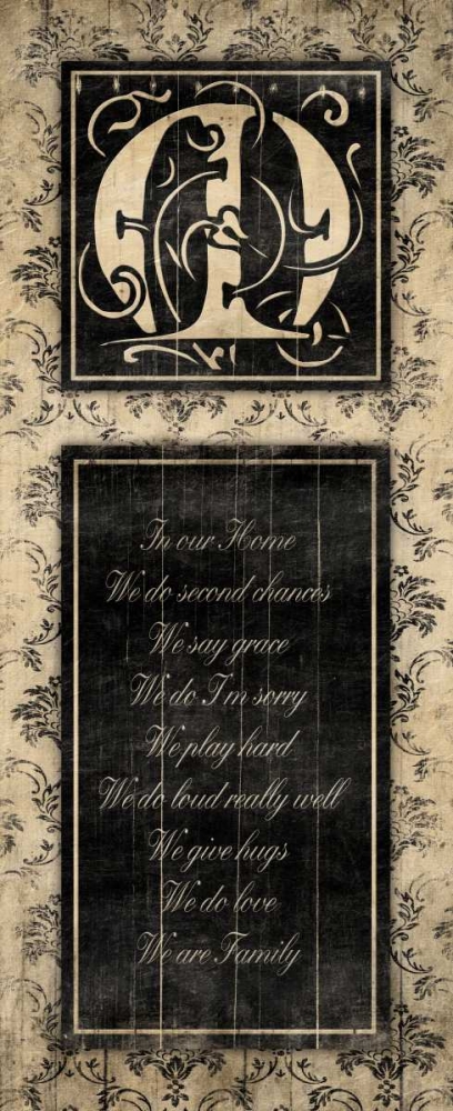 M In Our Home art print by Jace Grey for $57.95 CAD