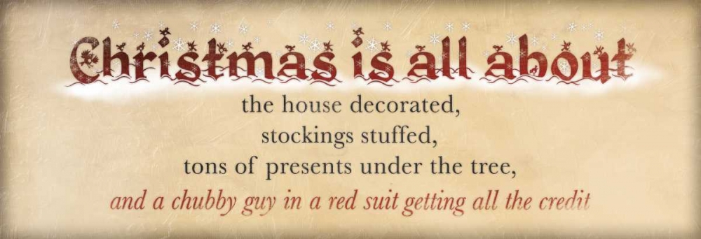Christmas Is All About art print by Jace Grey for $57.95 CAD