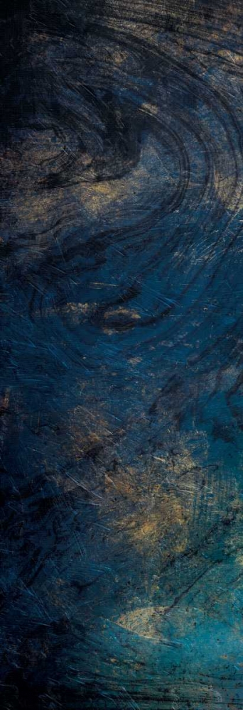 Golden Blue Marble art print by Jace Grey for $57.95 CAD