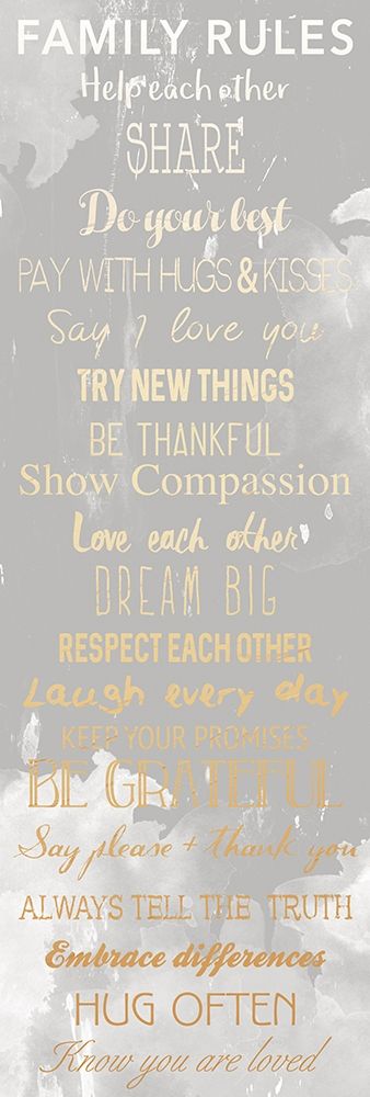 Family Rules Smoke art print by Jace Grey for $57.95 CAD