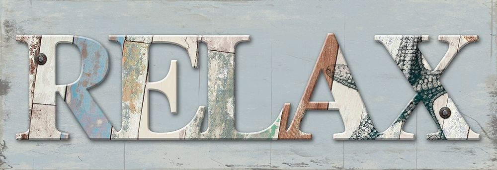 Relax Wood Coastal art print by Jace Grey for $57.95 CAD