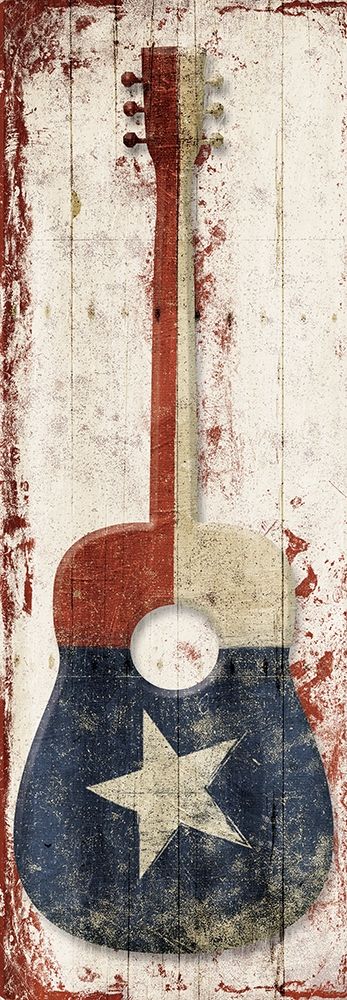 Texas Guitar art print by Jace Grey for $57.95 CAD