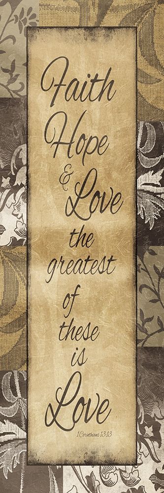 Faith Hope Love art print by Jace Grey for $57.95 CAD