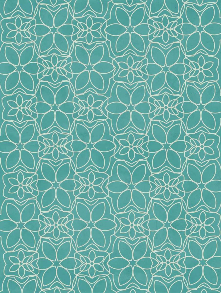 Aqua Pattern art print by Jace Grey for $57.95 CAD