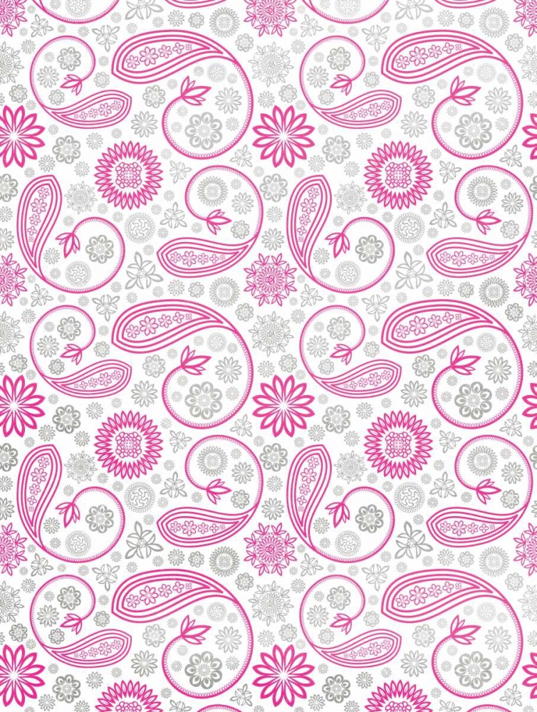 Paisley Pink and Grey art print by Jace Grey for $57.95 CAD