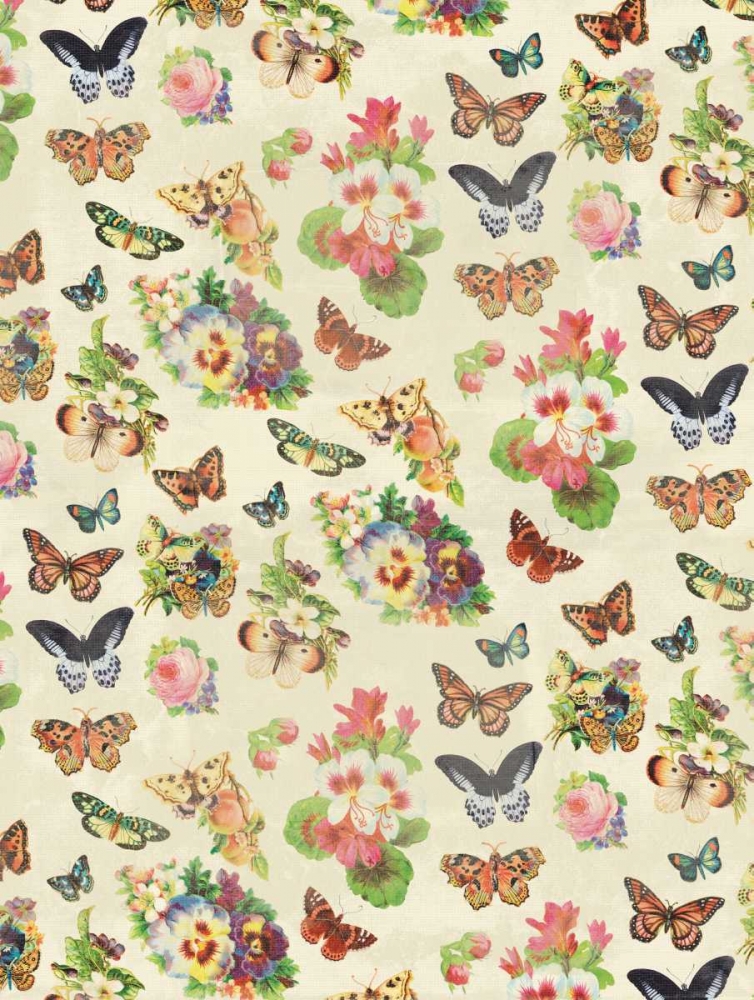 Butterflies and Flowers art print by Jace Grey for $57.95 CAD