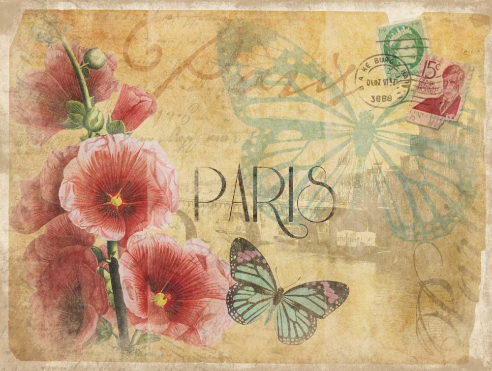 Paris Postcard 1 art print by Jace Grey for $57.95 CAD