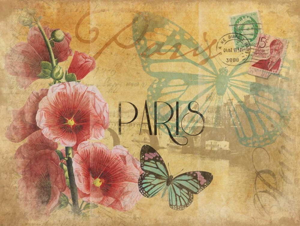 Paris Postcard 2 art print by Jace Grey for $57.95 CAD