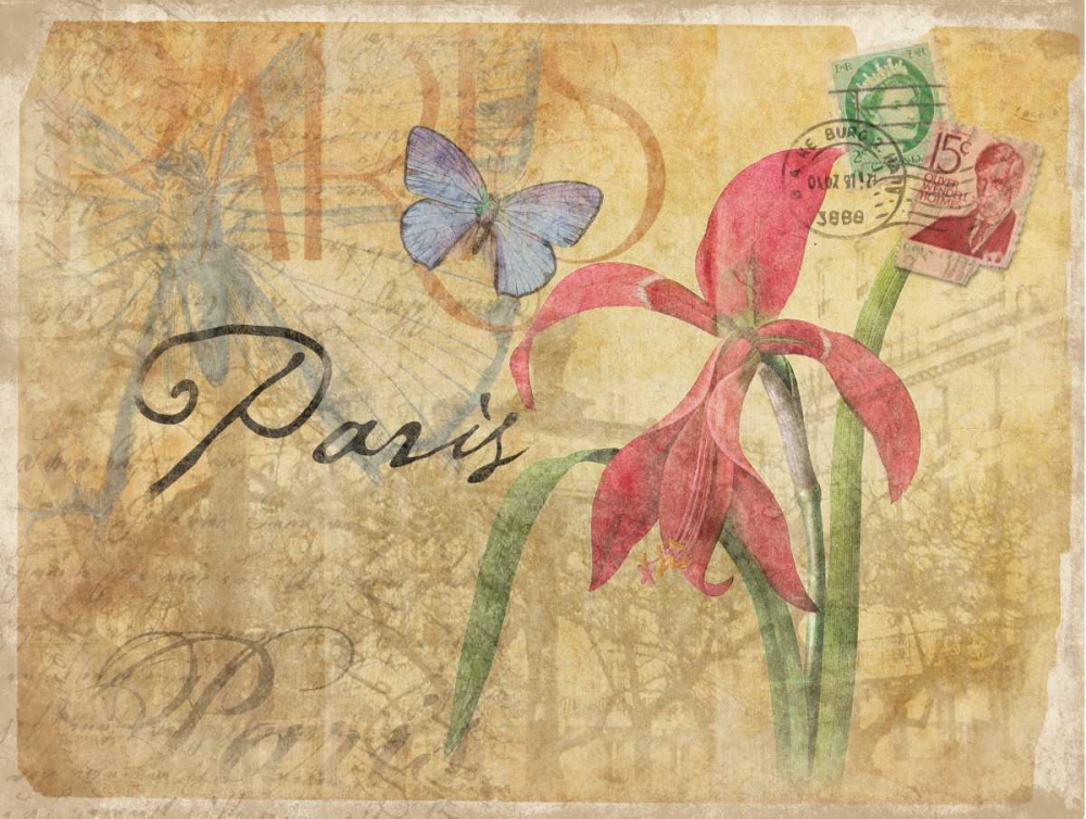 Paris Postcard 3 art print by Jace Grey for $57.95 CAD