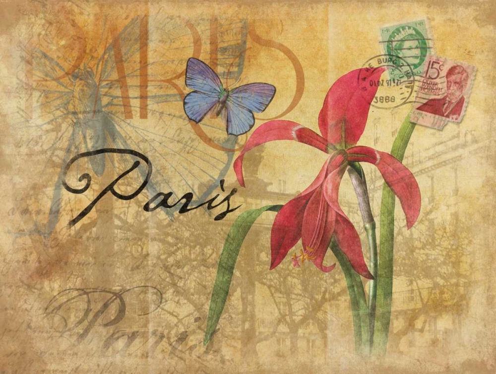 Paris Postcard 4 art print by Jace Grey for $57.95 CAD