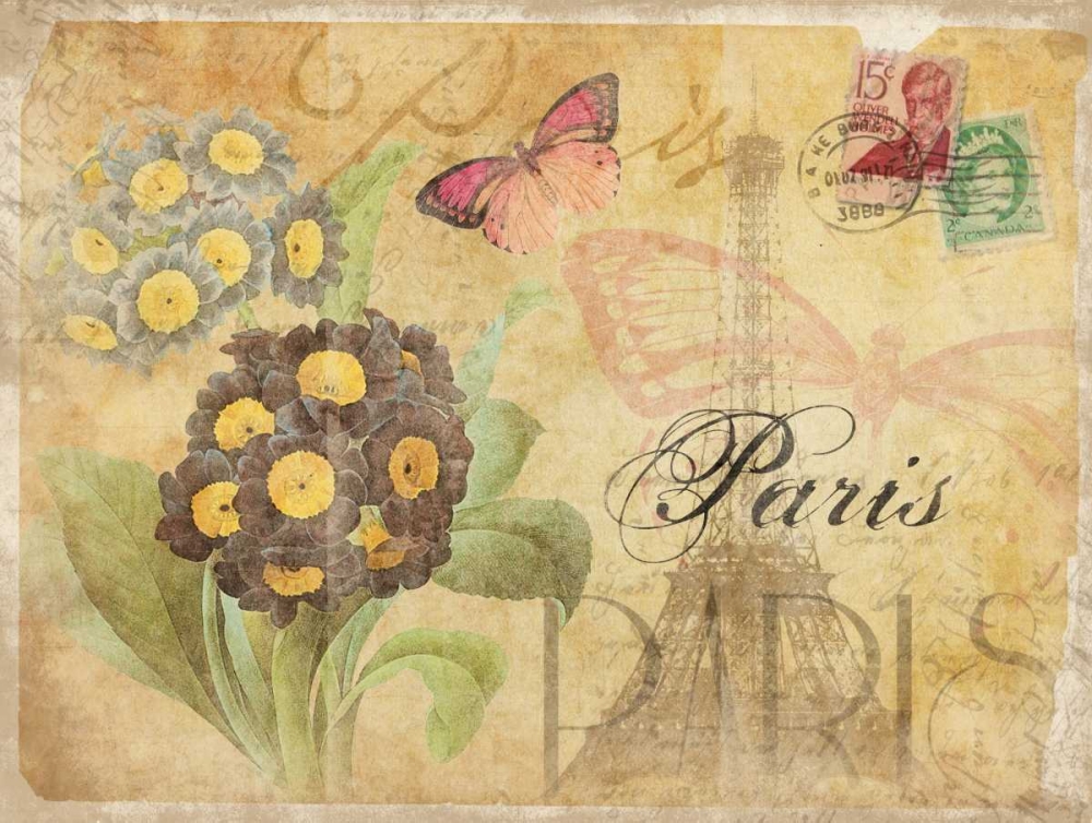 Paris Postcard 5 art print by Jace Grey for $57.95 CAD