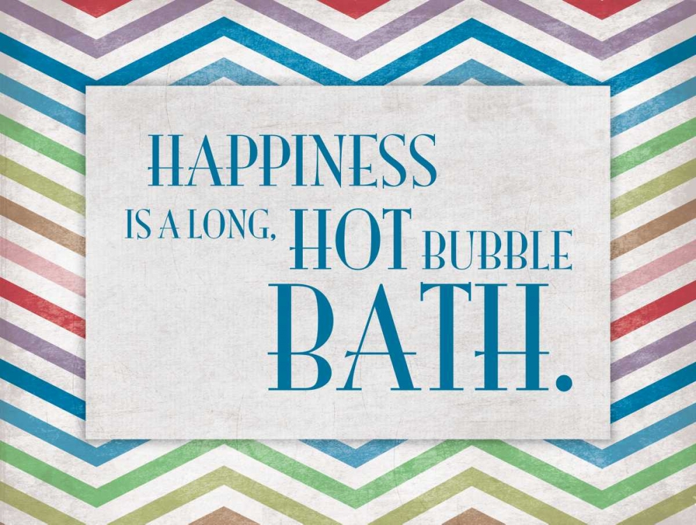 Chevron Bath A art print by Jace Grey for $57.95 CAD