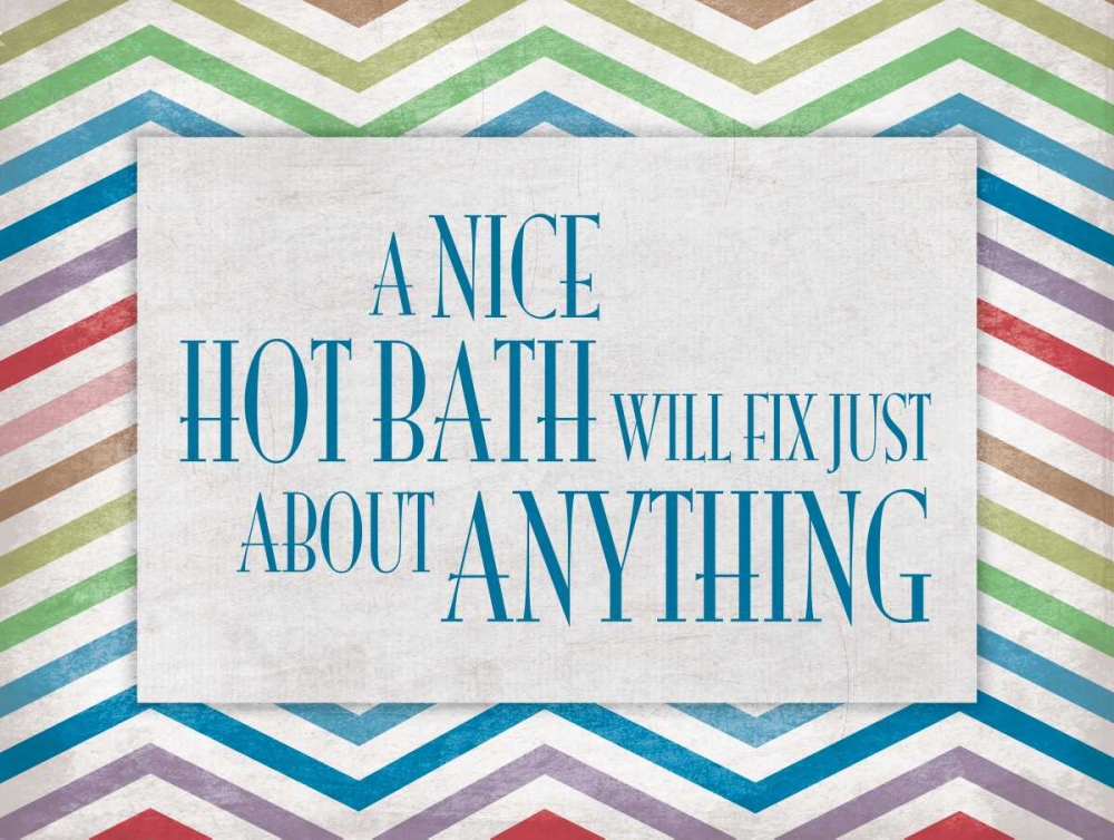 Chevron Bath B art print by Jace Grey for $57.95 CAD