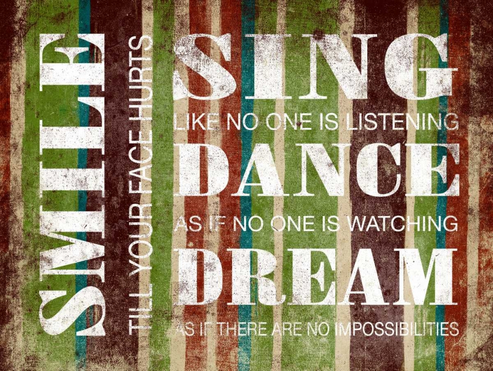 Smile Inspirational art print by Jace Grey for $57.95 CAD