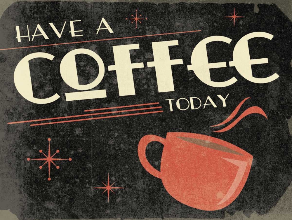 Retro Coffee A art print by Jace Grey for $57.95 CAD