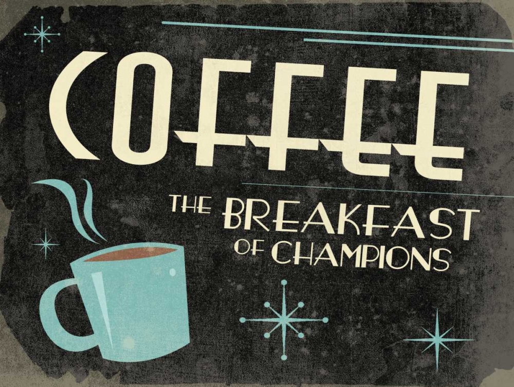 Retro Coffee B art print by Jace Grey for $57.95 CAD