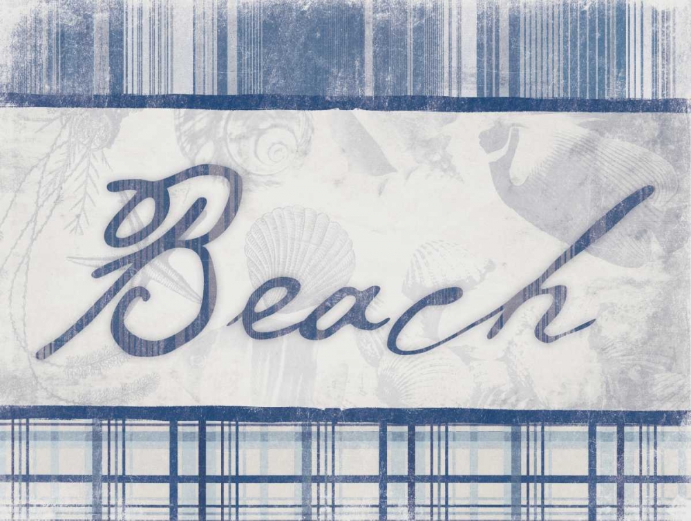 Beach in Navy art print by Jace Grey for $57.95 CAD