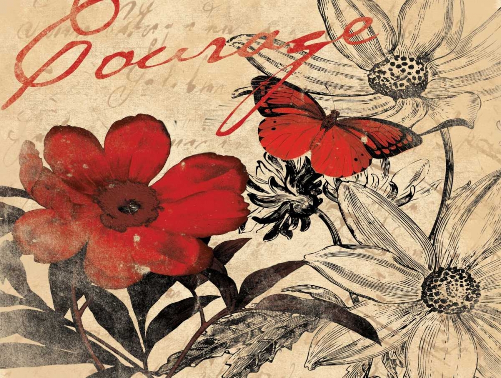 Courage Floral C art print by Jace Grey for $57.95 CAD