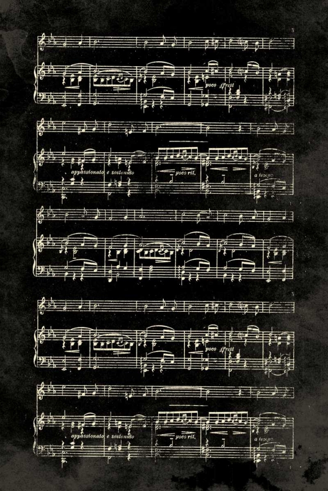 Music Sheet Black art print by Jace Grey for $57.95 CAD