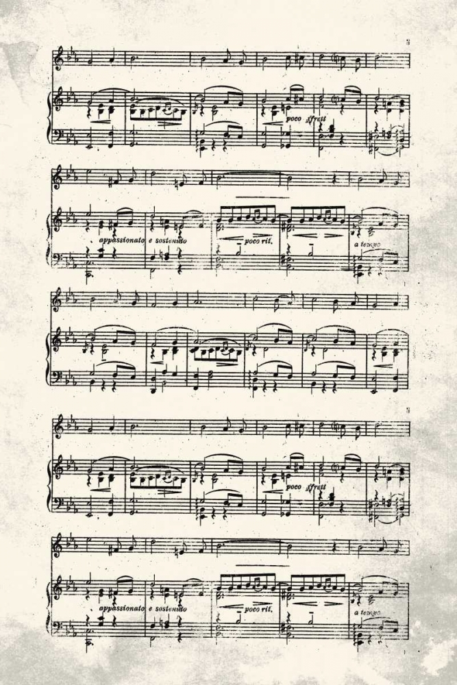 Music Sheet Cream art print by Jace Grey for $57.95 CAD