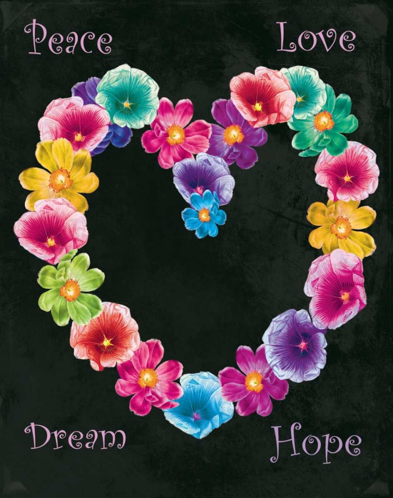 Peace Love art print by Jace Grey for $57.95 CAD