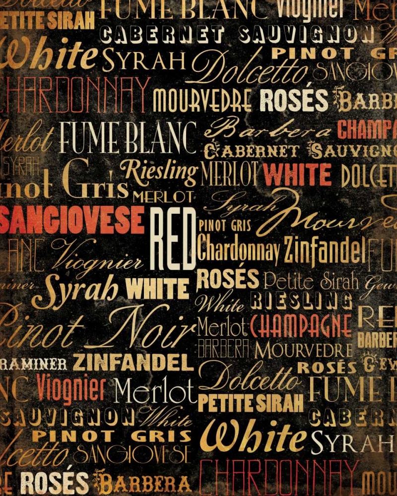Wine Type art print by Jace Grey for $57.95 CAD