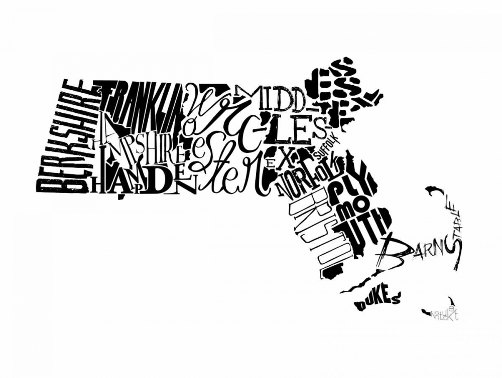 Massachusetts art print by Jace Grey for $57.95 CAD