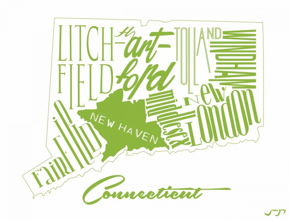 CT Green art print by Jace Grey for $57.95 CAD