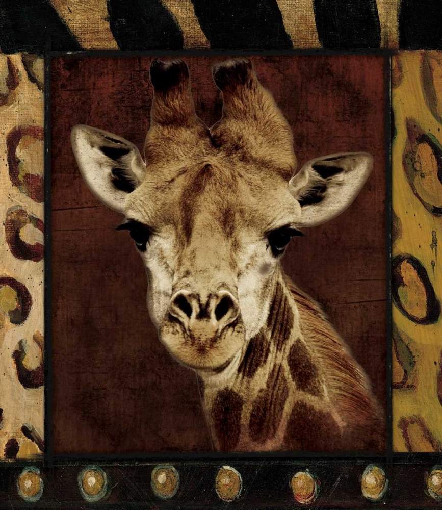 Giraffe Bordered art print by Jace Grey for $57.95 CAD