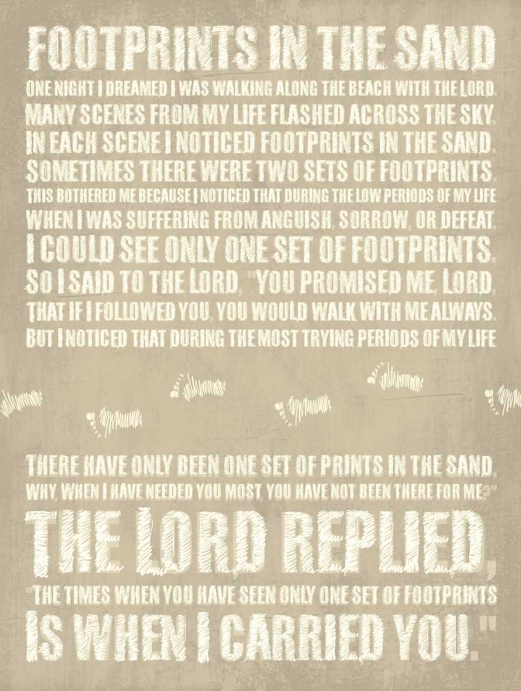 Footprints art print by Jace Grey for $57.95 CAD
