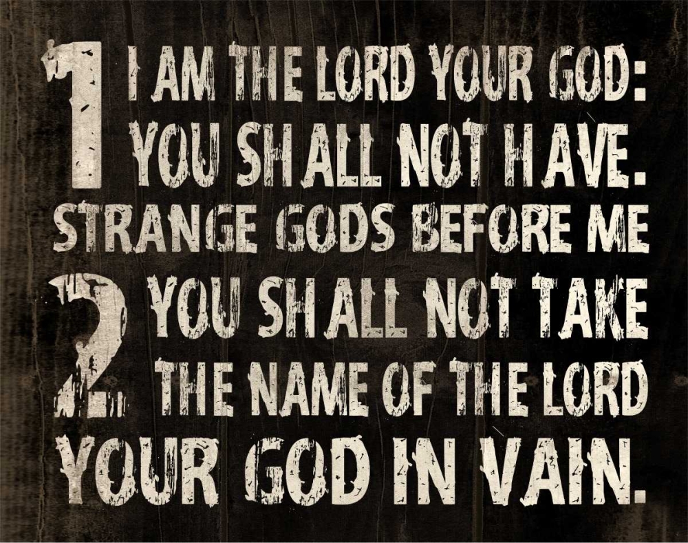 10 Commandments art print by Jace Grey for $57.95 CAD