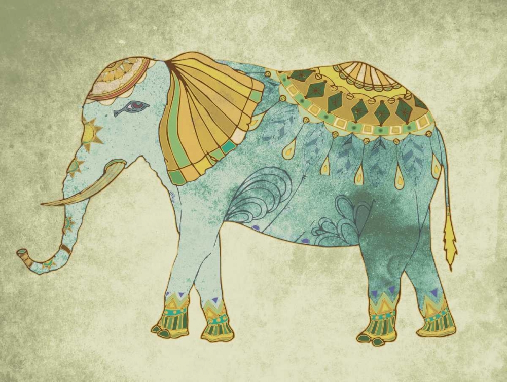 Indian Elephant art print by Jace Grey for $57.95 CAD