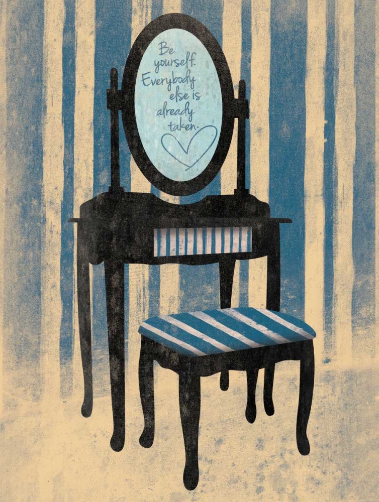Be Yourself Blue art print by Jace Grey for $57.95 CAD