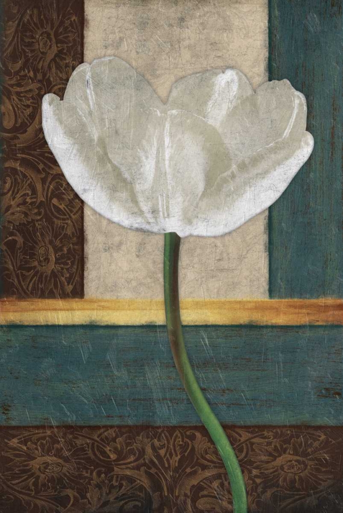 White Floral Mate art print by Jace Grey for $57.95 CAD