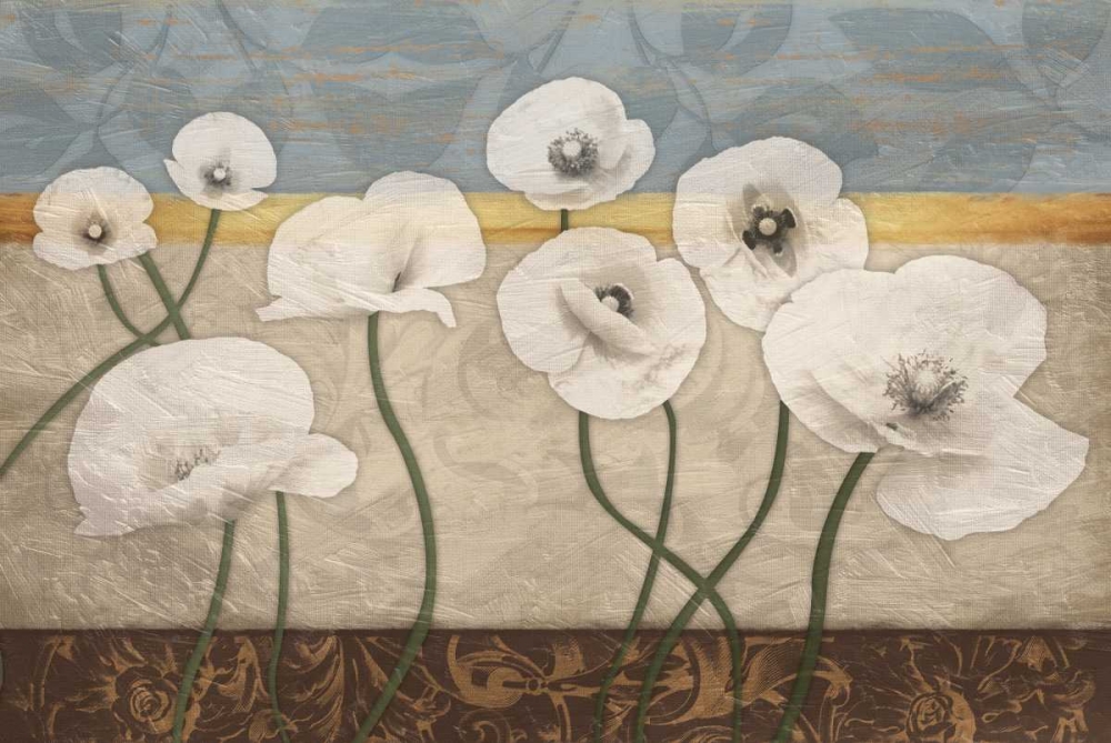 White Floral Patch art print by Jace Grey for $57.95 CAD