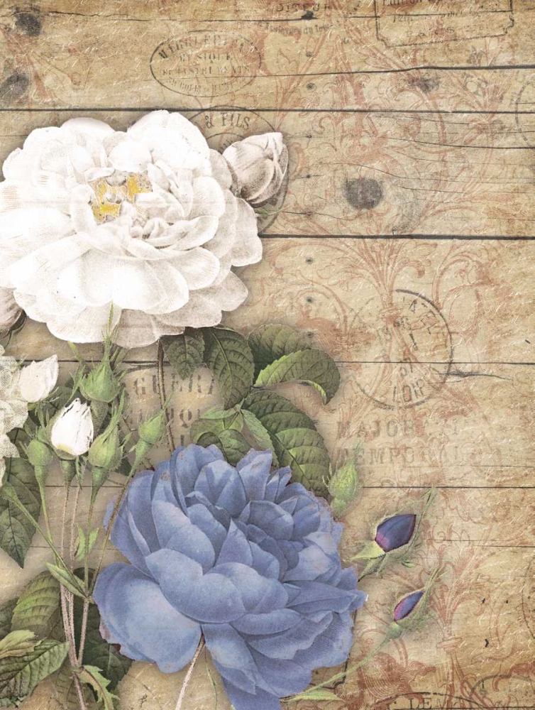 Purple floral mate vert art print by Jace Grey for $57.95 CAD