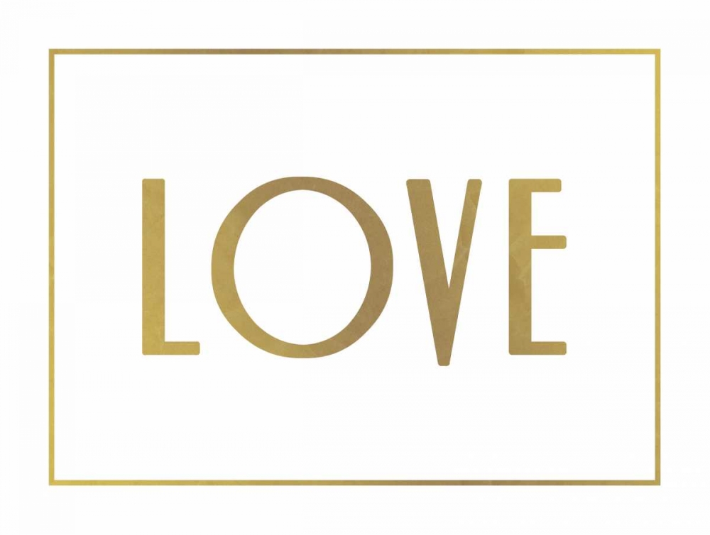 Gold Love art print by Jace Grey for $57.95 CAD