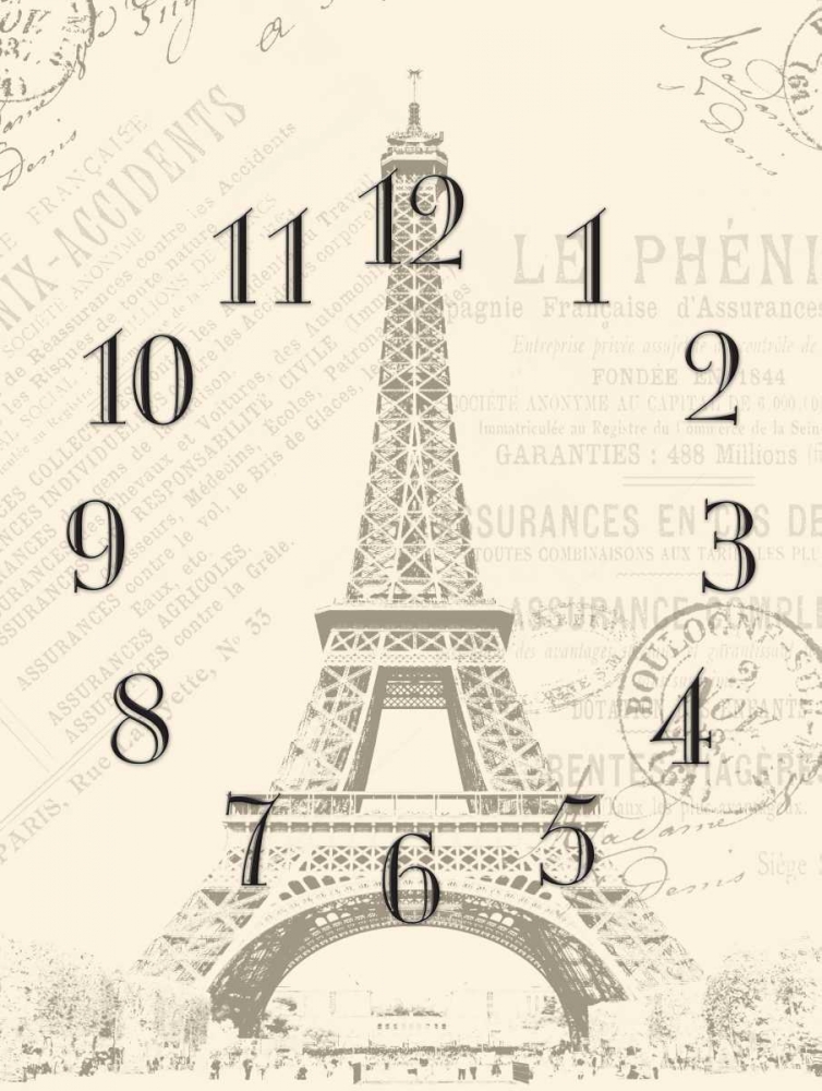 Paris clock art print by Jace Grey for $57.95 CAD