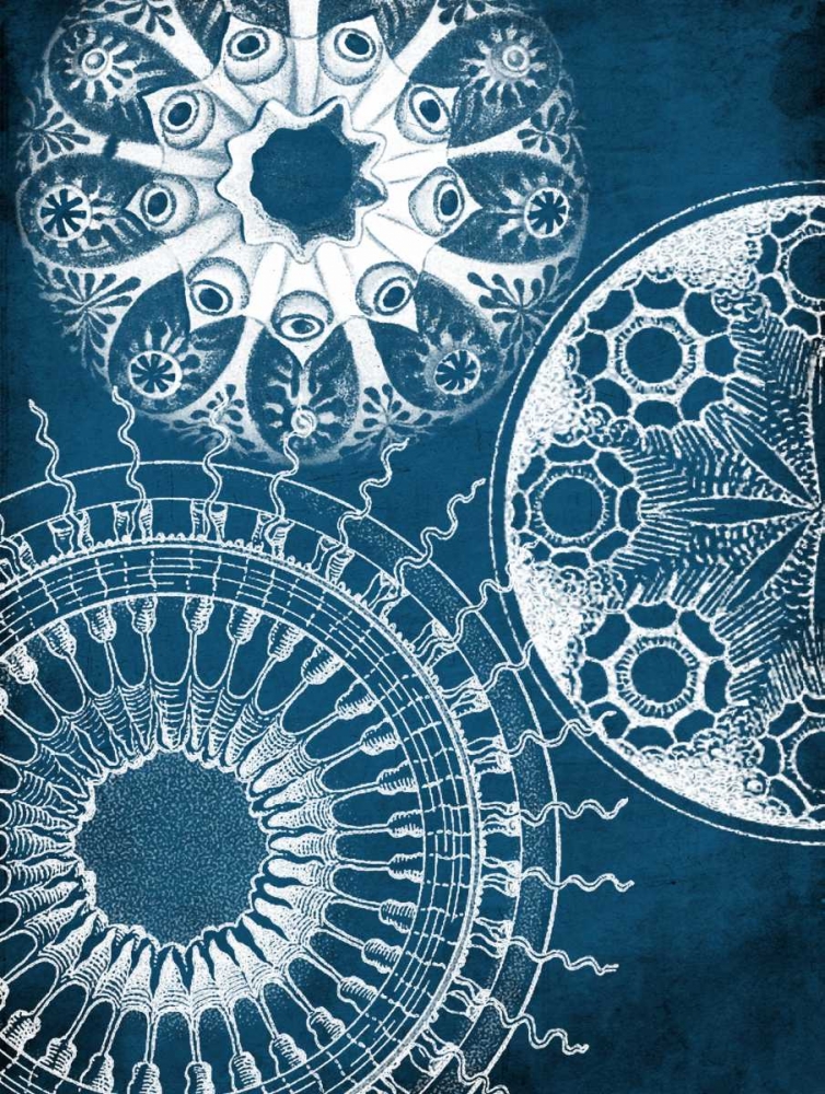 Blue patterns art print by Jace Grey for $57.95 CAD
