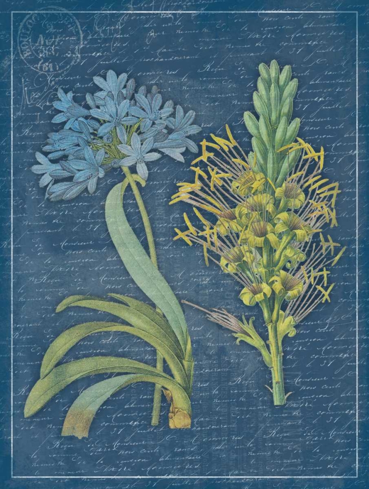 Blue print floral art print by Jace Grey for $57.95 CAD