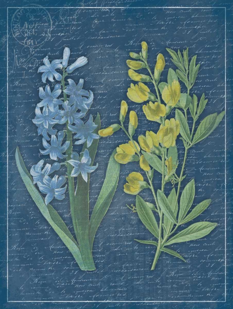 Blue Print Floral Mate art print by Jace Grey for $57.95 CAD