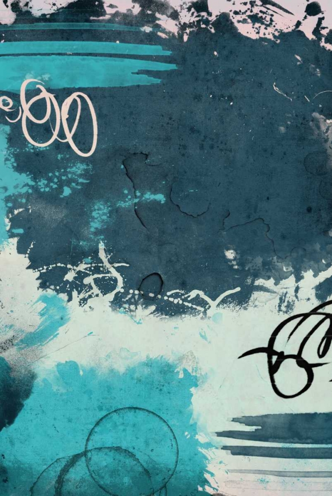 Blue abstract mate art print by Jace Grey for $57.95 CAD