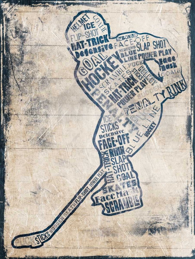 Hockey Type art print by Jace Grey for $57.95 CAD