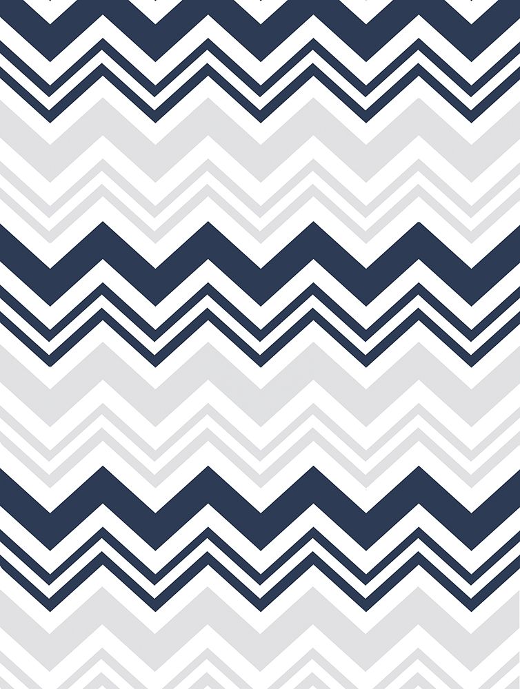Blue Grey chevron art print by Jace Grey for $57.95 CAD