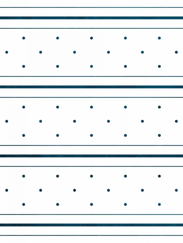 Blue Lines and dots art print by Jace Grey for $57.95 CAD