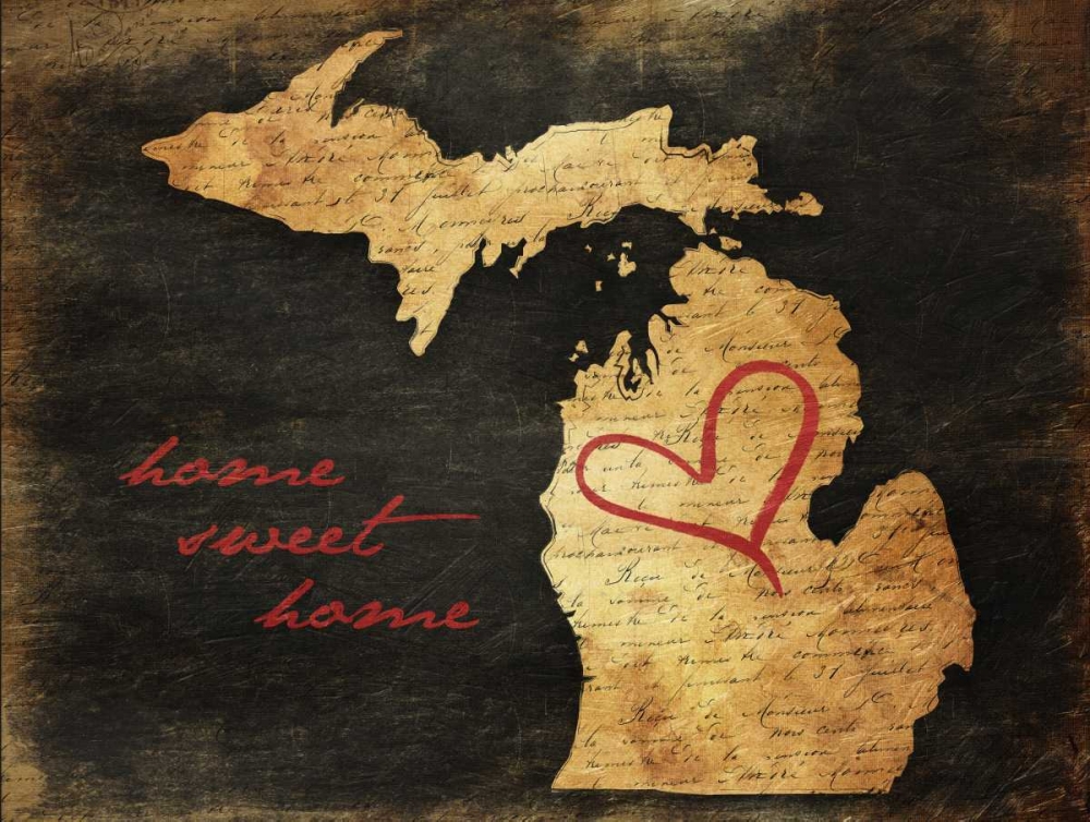 Home Sweet Home MI art print by Jace Grey for $57.95 CAD