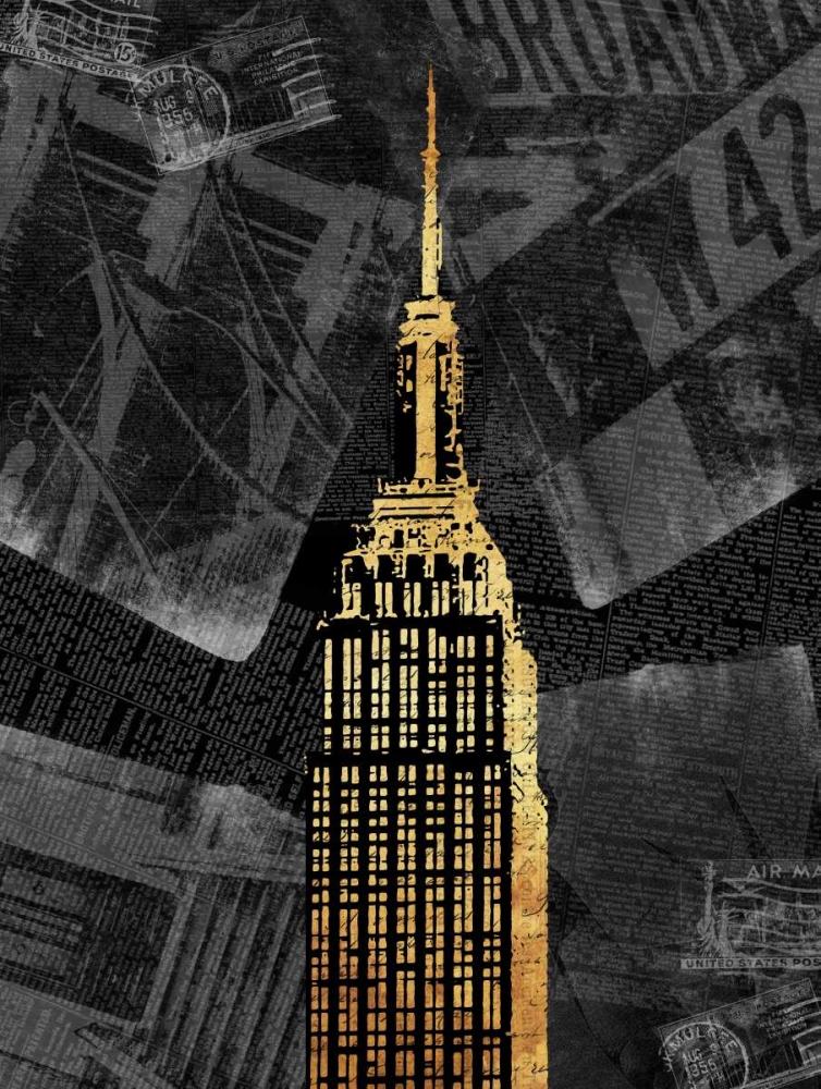 Gold NY art print by Jace Grey for $57.95 CAD