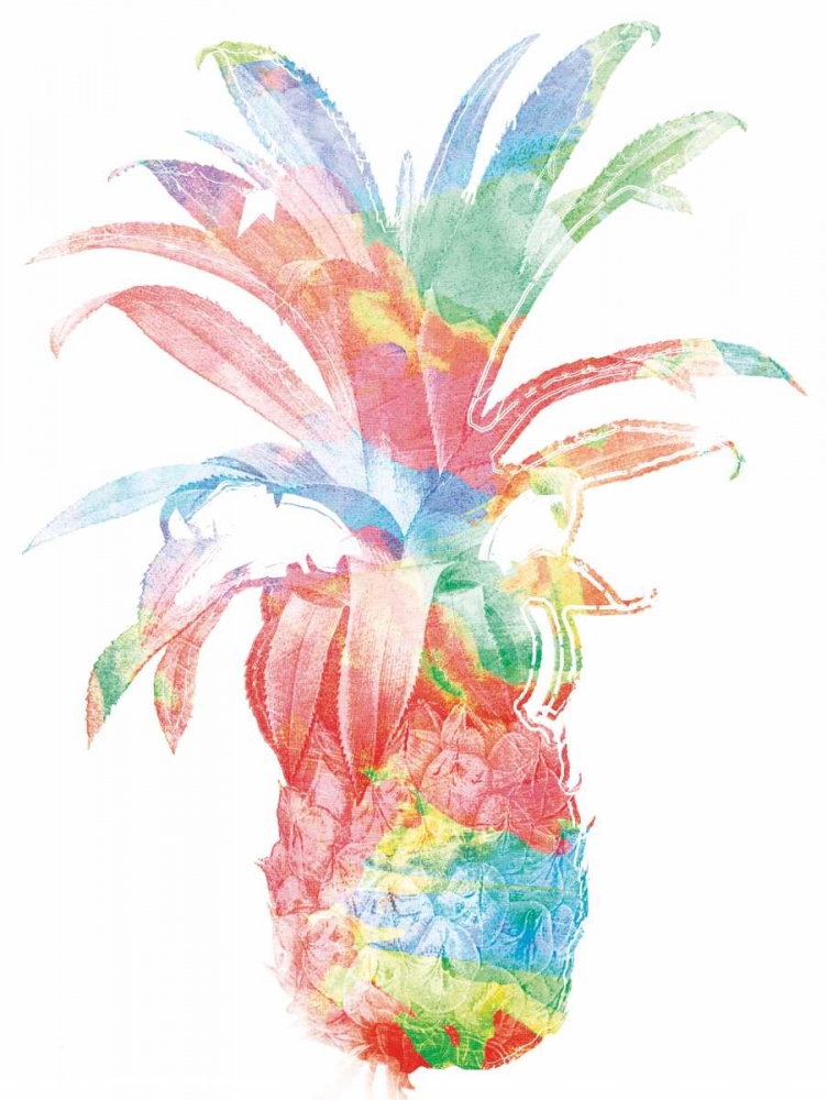 Colorful Pineapple Clean art print by Jace Grey for $57.95 CAD