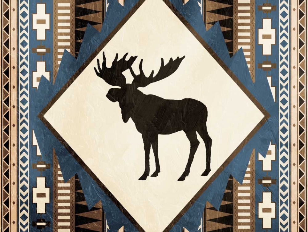 Moose Pattern Horizontal art print by Jace Grey for $57.95 CAD